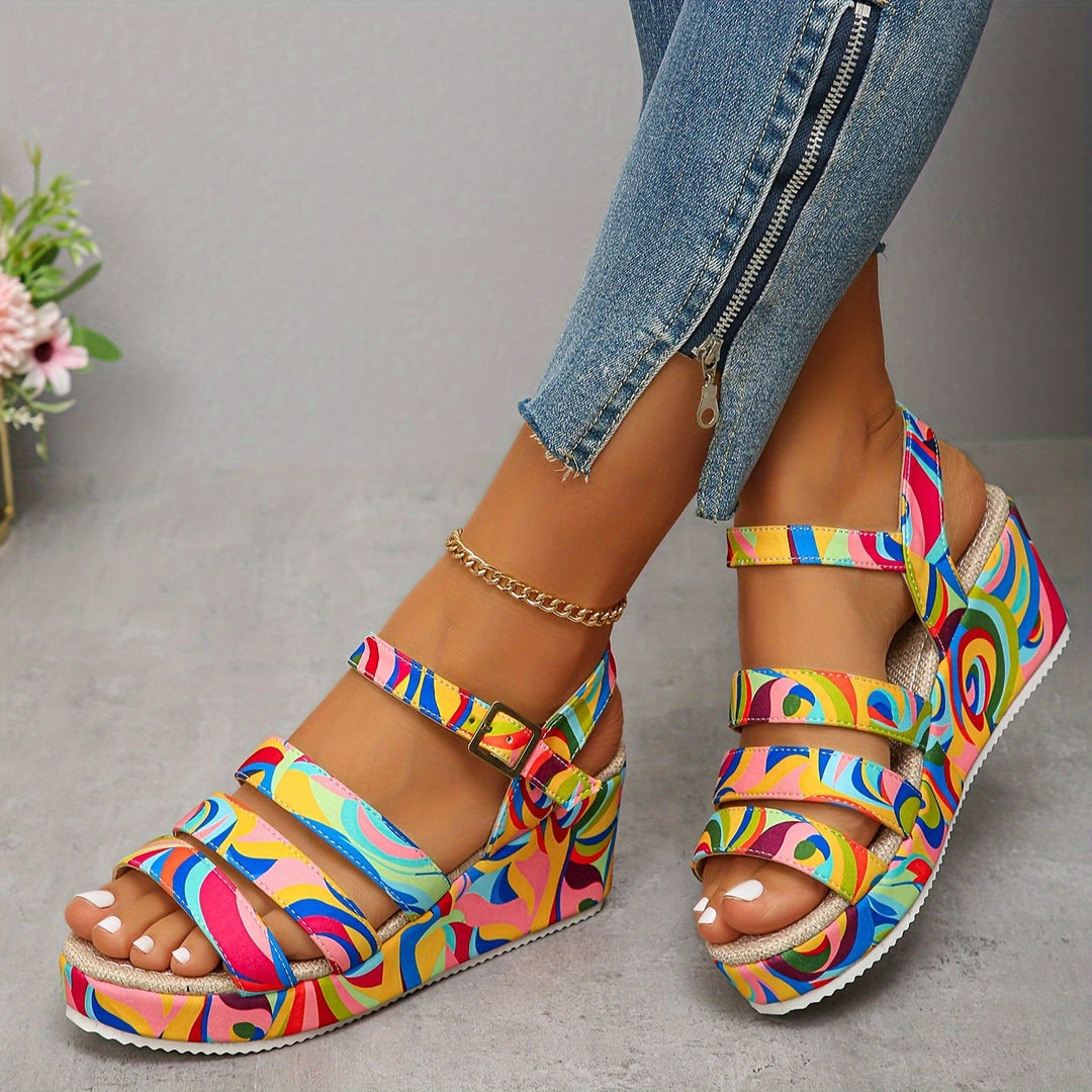 Selora | Sandalias de Plataforma con Tira al Tobillo