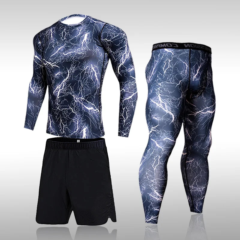 Conjunto Fitness Camuflaje Compresión Hombre — Darez Wear