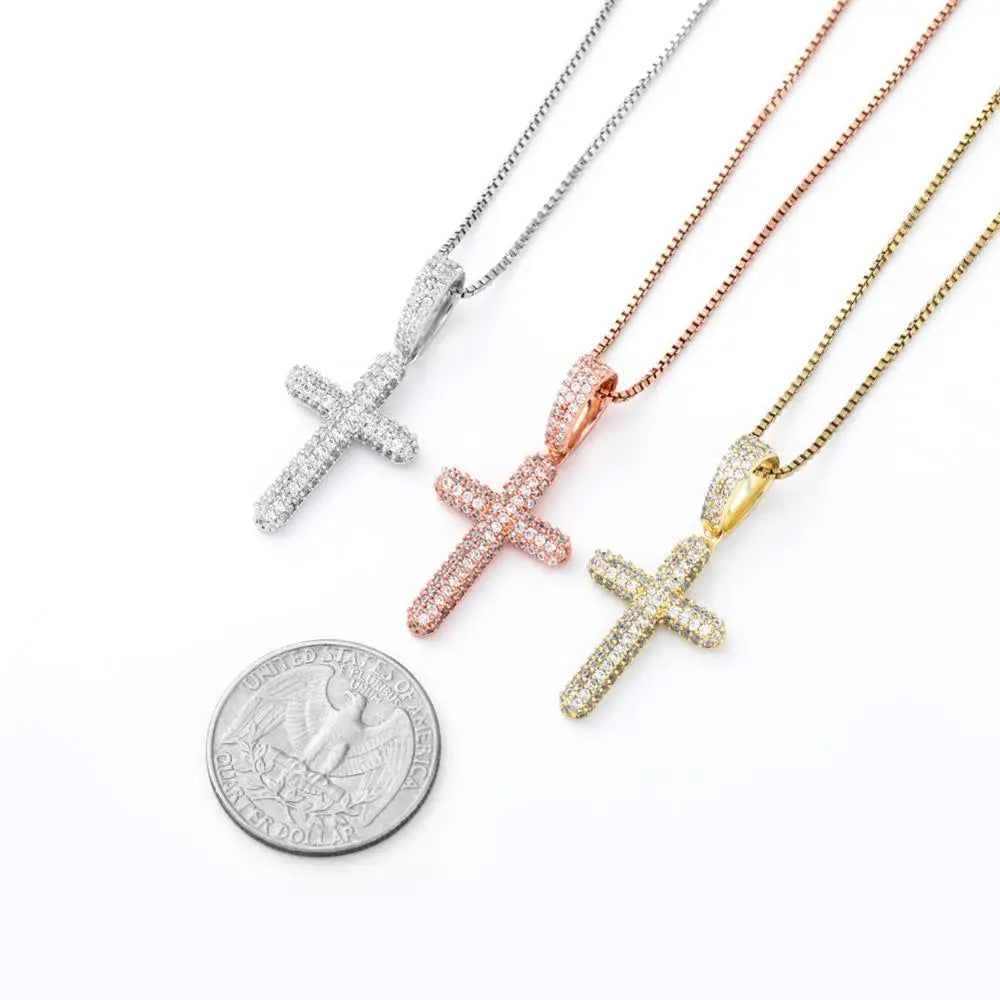 Colgante Cruz de Circonita — Plata de Ley 925 | Darez Wear