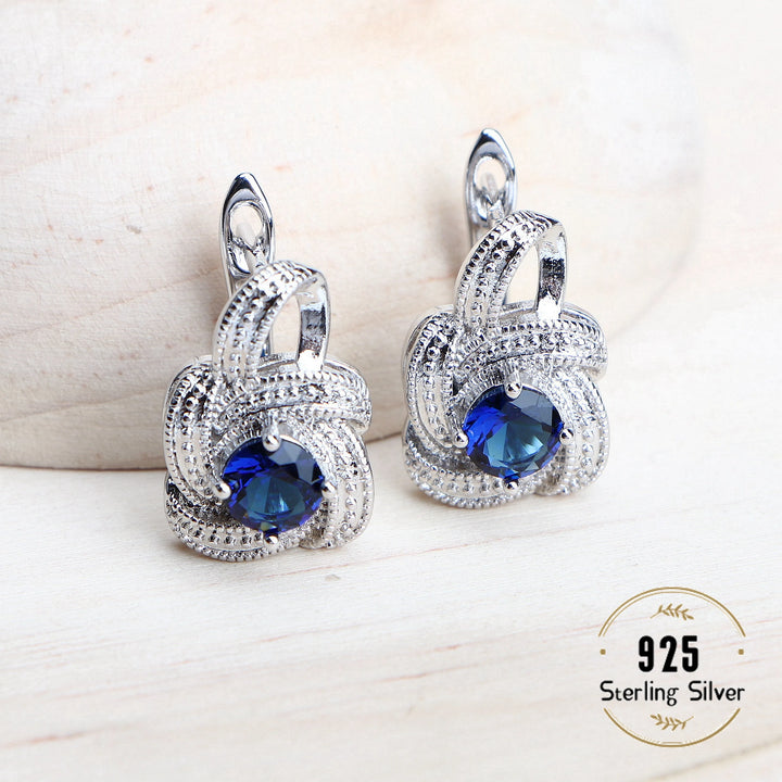 Conjunto de Joyería Circonia Azul