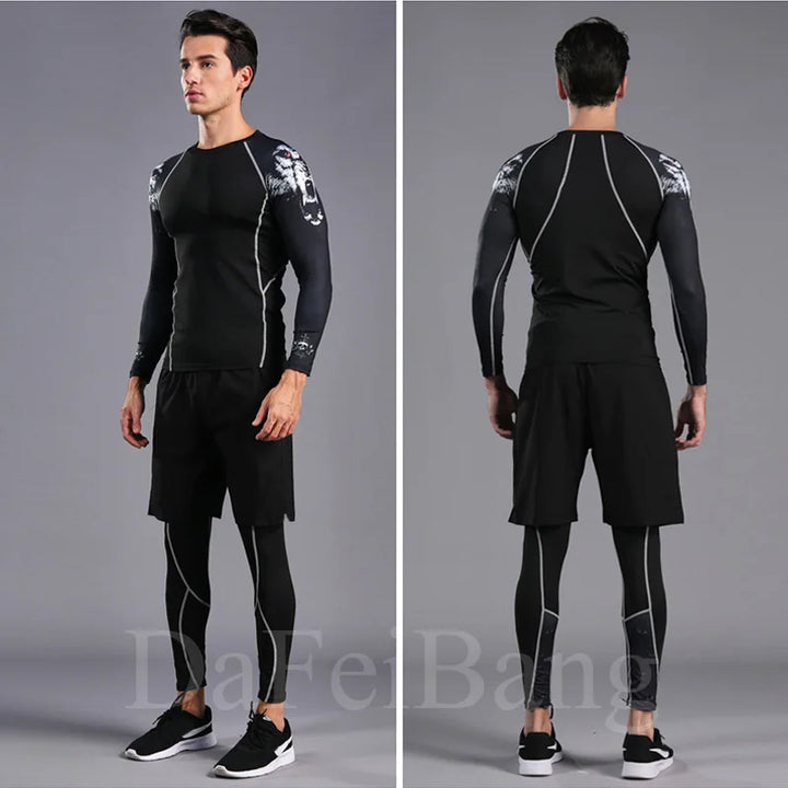 Kit MMA de Compresión | Rashguard + Mallas Deportivas