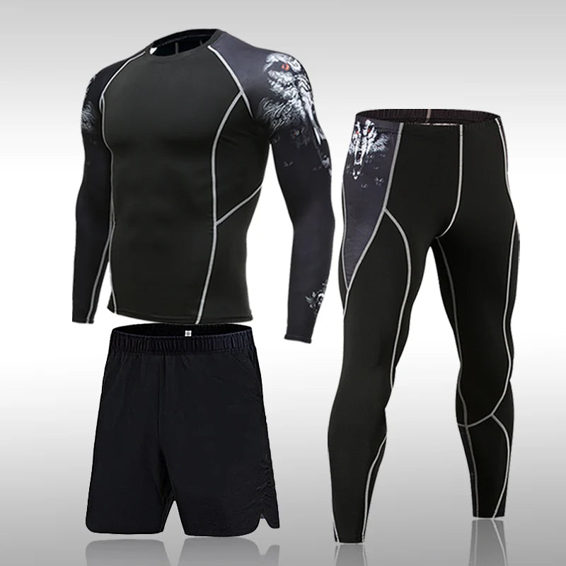 Kit MMA de Compresión | Rashguard + Mallas Deportivas