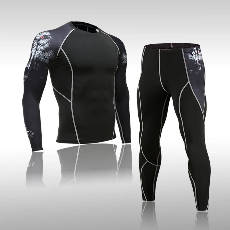 Kit MMA de Compresión | Rashguard + Mallas Deportivas