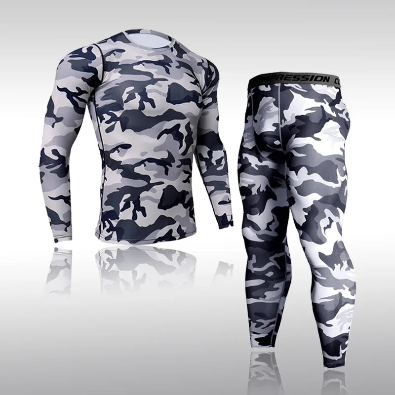 Conjunto Fitness Camuflaje Compresión Hombre — Darez Wear