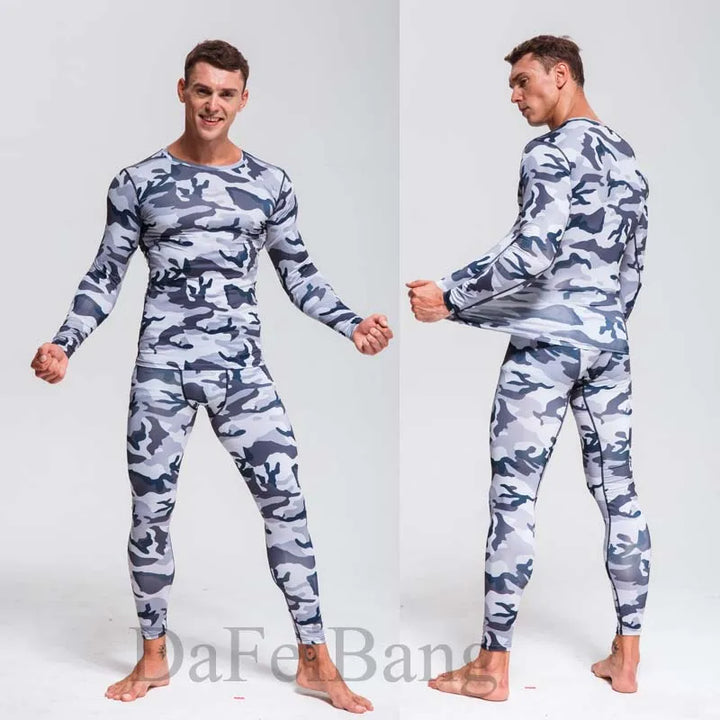 Conjunto Fitness Camuflaje Compresión Hombre — Darez Wear