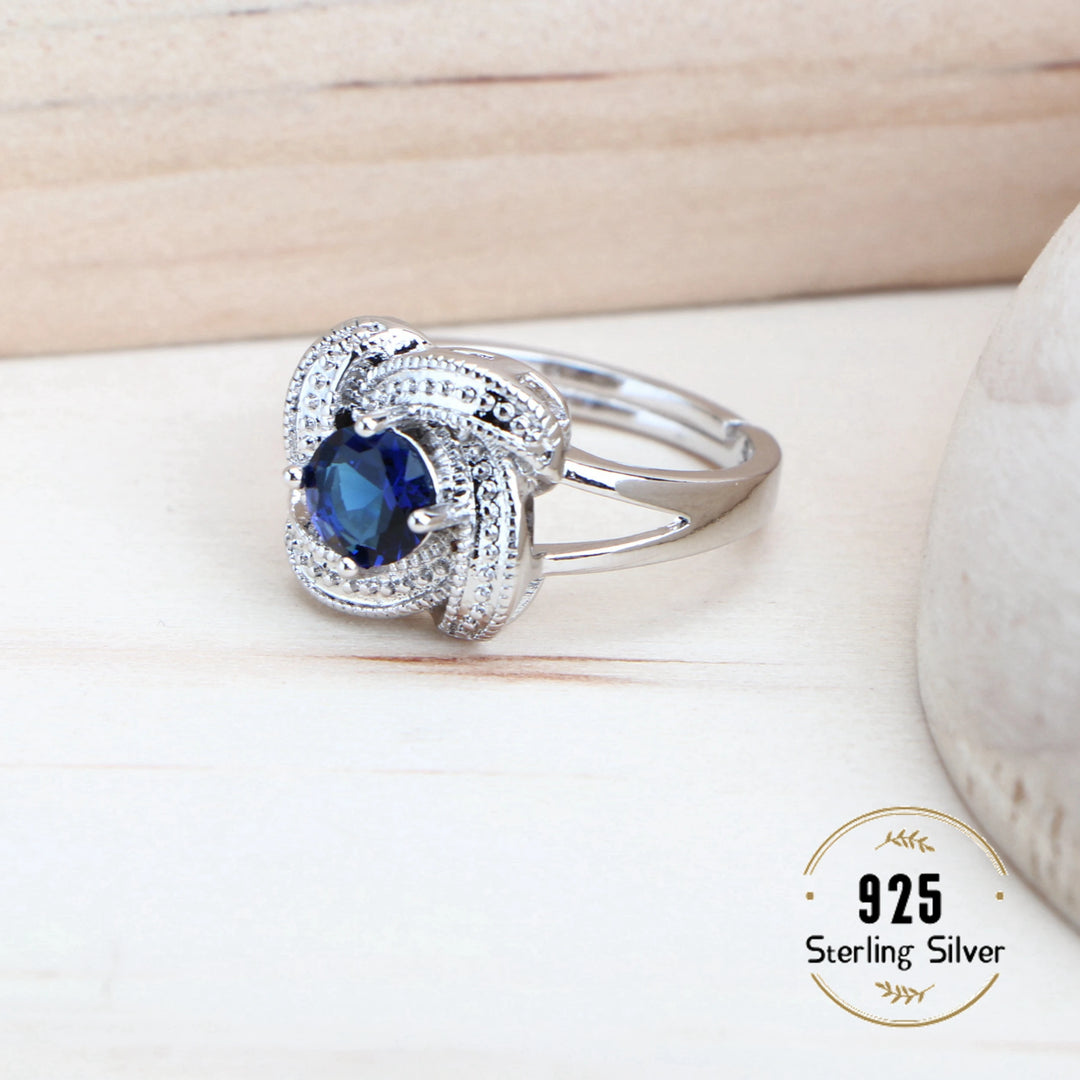 Conjunto de Joyería Circonia Azul