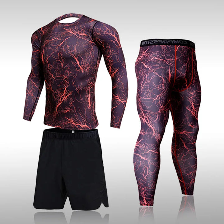 Conjunto Fitness Camuflaje Compresión Hombre — Darez Wear