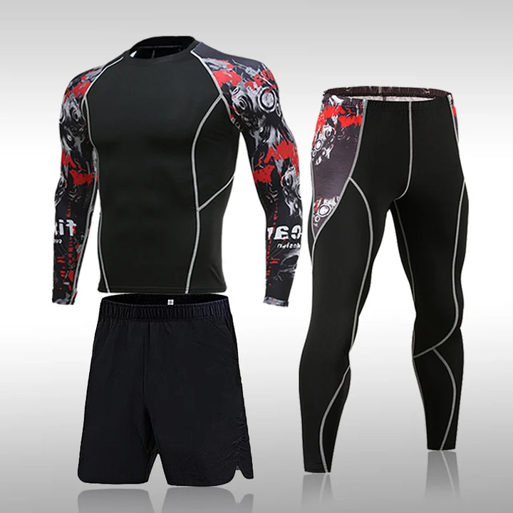 Kit MMA de Compresión | Rashguard + Mallas Deportivas