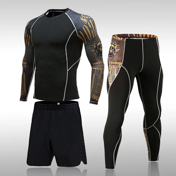Kit MMA de Compresión | Rashguard + Mallas Deportivas