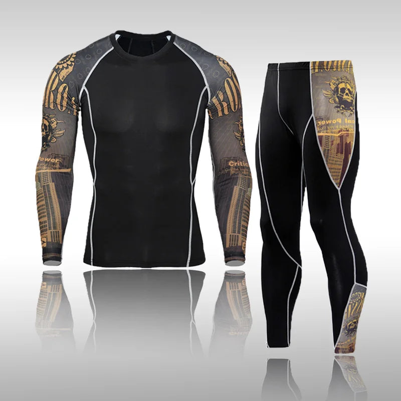 Kit MMA de Compresión | Rashguard + Mallas Deportivas