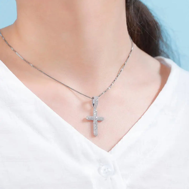 Colgante Cruz de Circonita — Plata de Ley 925 | Darez Wear