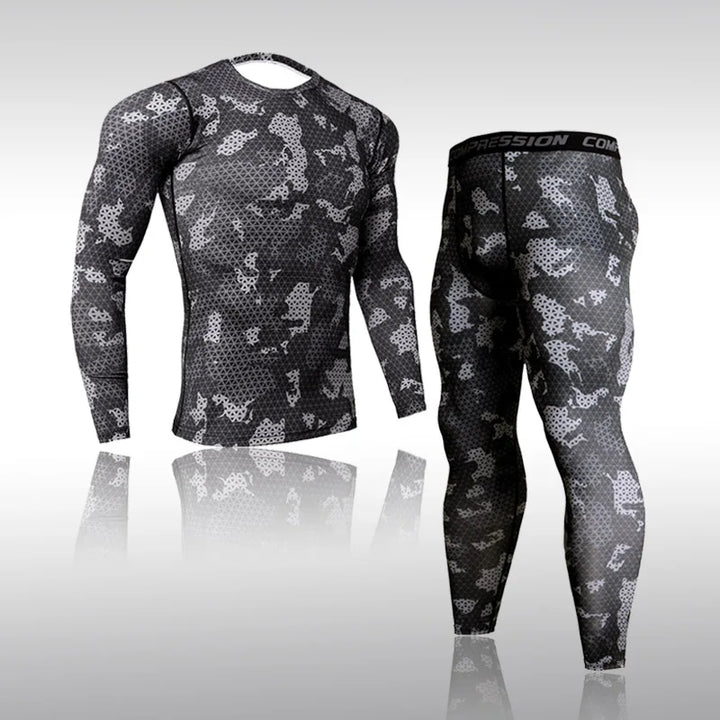 Conjunto Fitness Camuflaje Compresión Hombre — Darez Wear