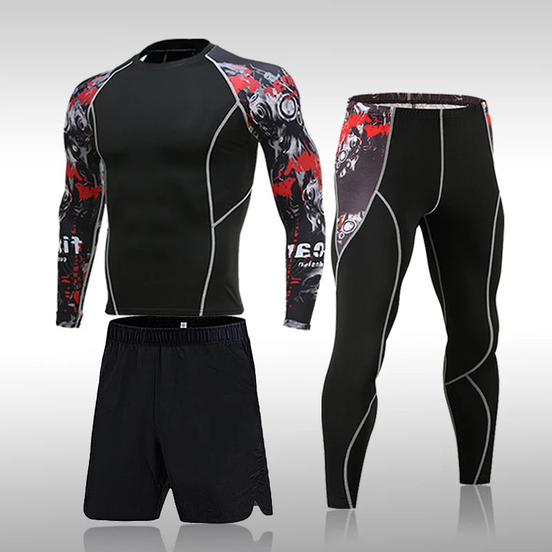 Kit MMA de Compresión | Rashguard + Mallas Deportivas