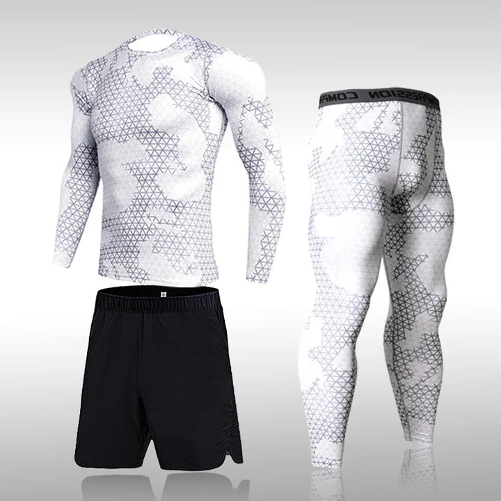 Conjunto Fitness Camuflaje Compresión Hombre — Darez Wear
