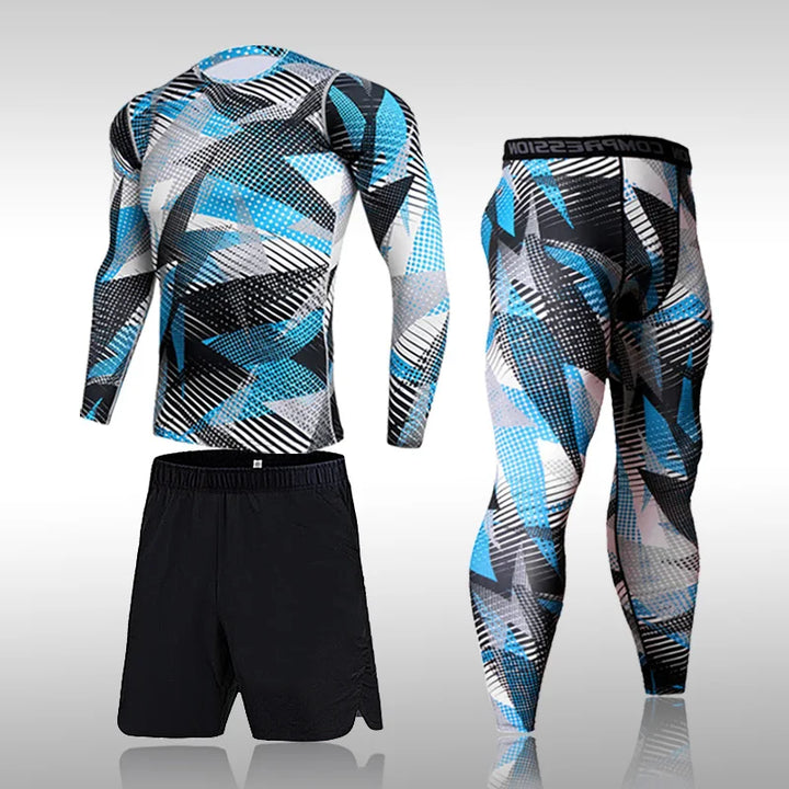 Conjunto Fitness Camuflaje Compresión Hombre — Darez Wear