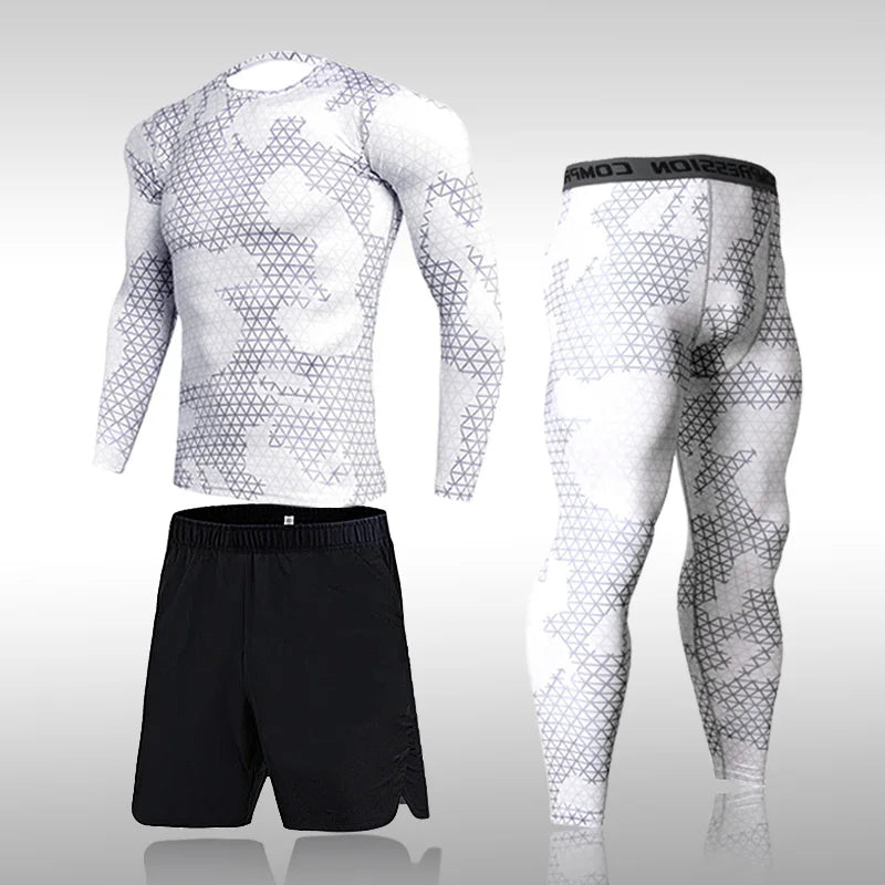 Conjunto Fitness Camuflaje Compresión Hombre — Darez Wear