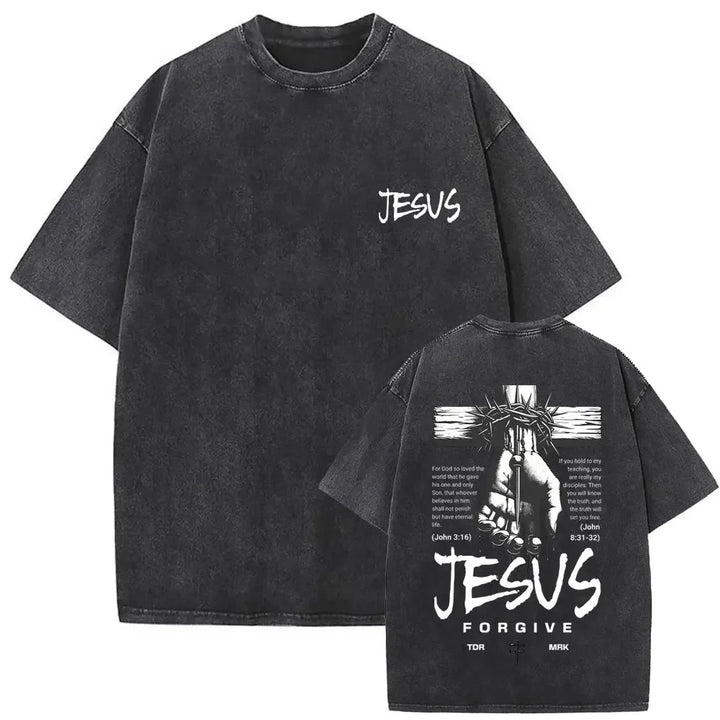 Camiseta Vintage Gótica Oversized con Estampado