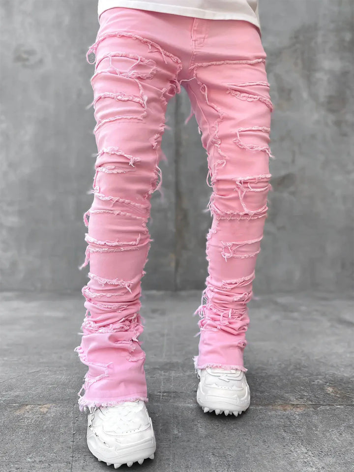 Jeans Rotos Hombre — Estilo Hip Hop