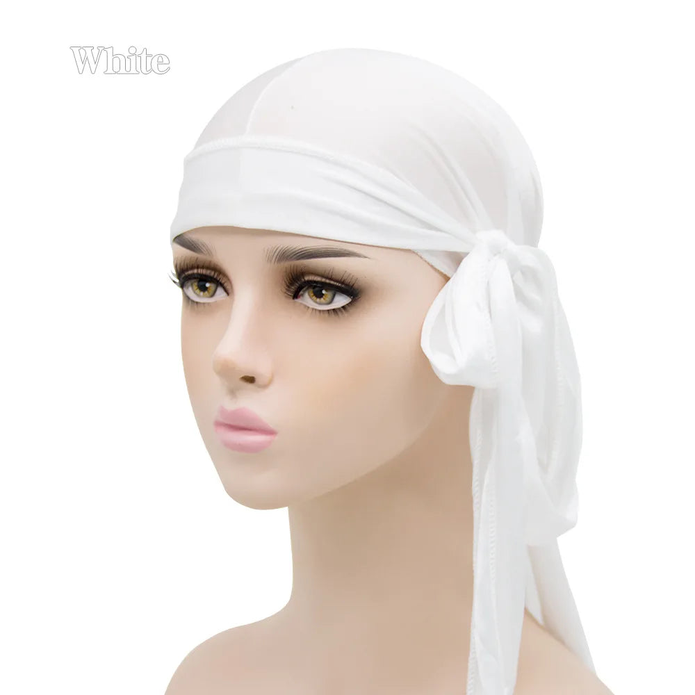 Durag de Seda Hombre — Cola Larga Transpirable