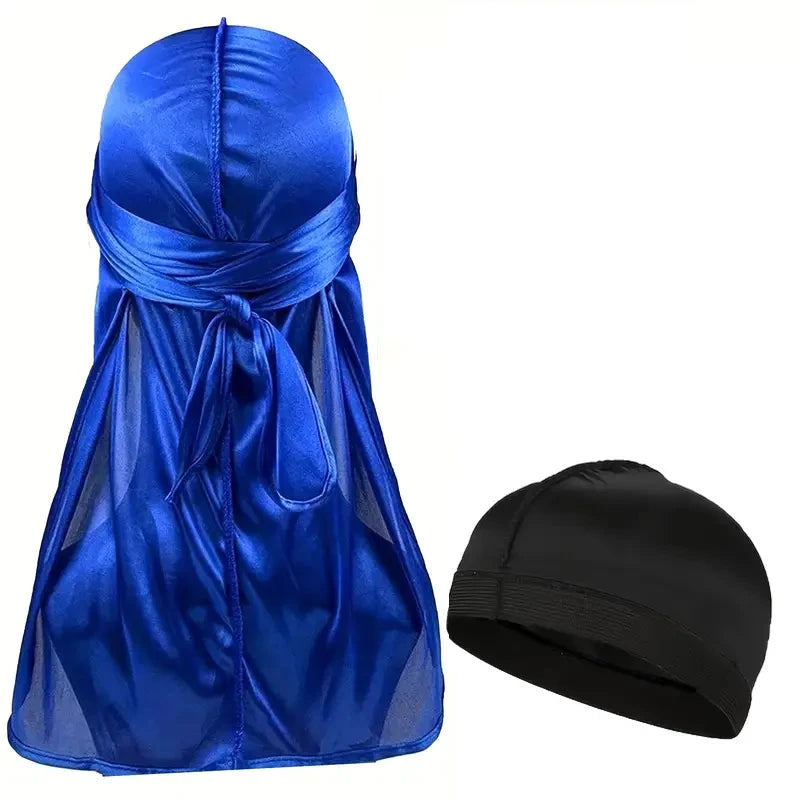 Durag de Seda Hombre — Cola Larga Transpirable