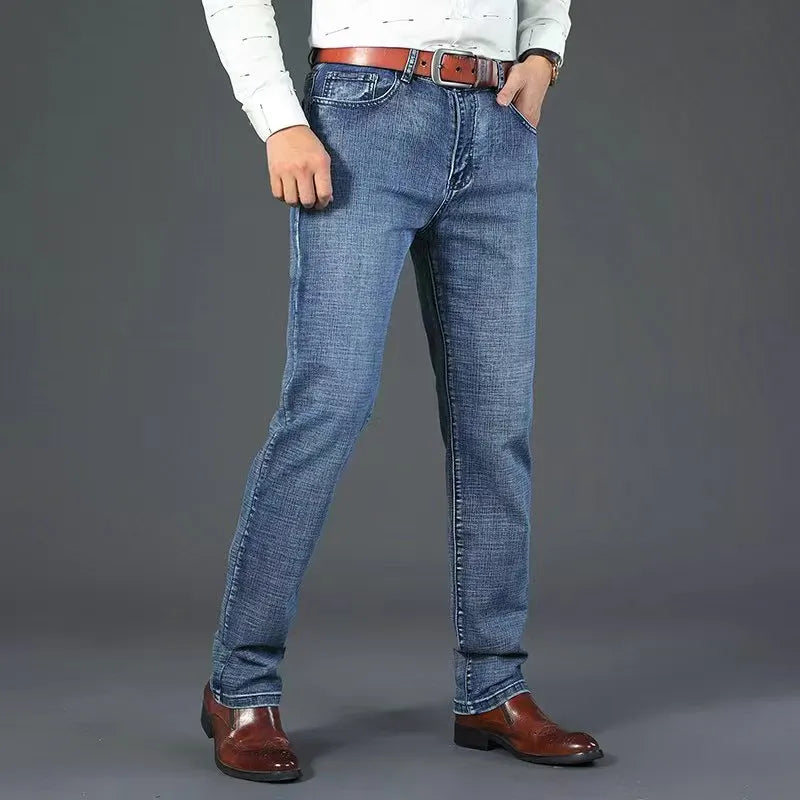Jeans Casual Hombre — Corte Recto Elástico