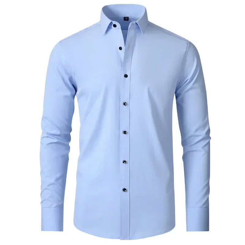 Camisa Elástica Hombre — Sin Planchado Multicolor