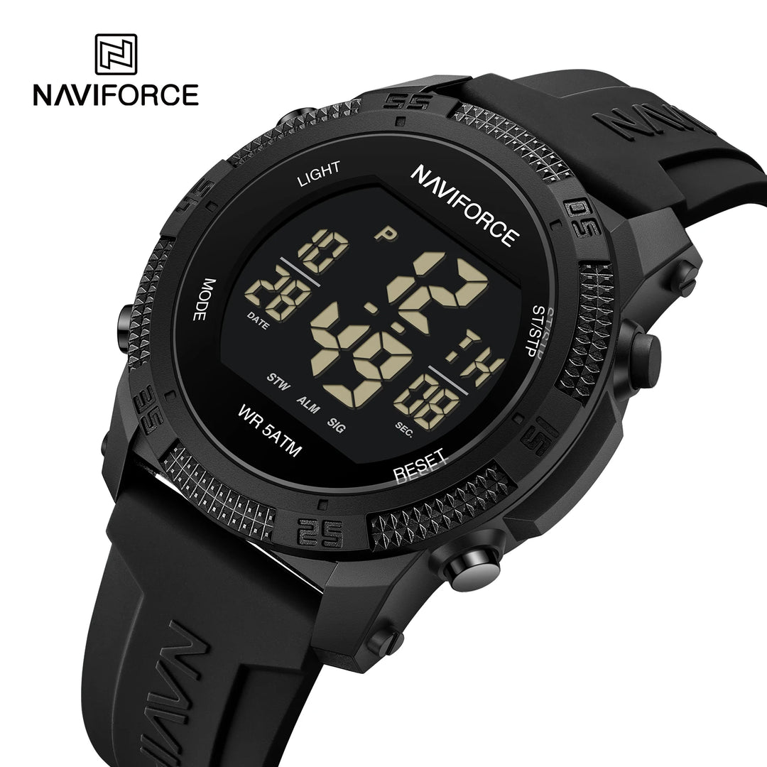 Reloj NAVIFORCE NF7104 Hombre — Digital LCD 50M Resistente al Agua