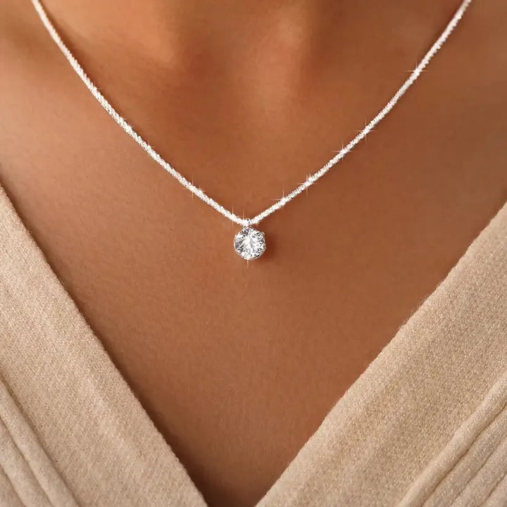 Collar Moissanita 1CT con Colgante — Plata 925 | Darez Wear