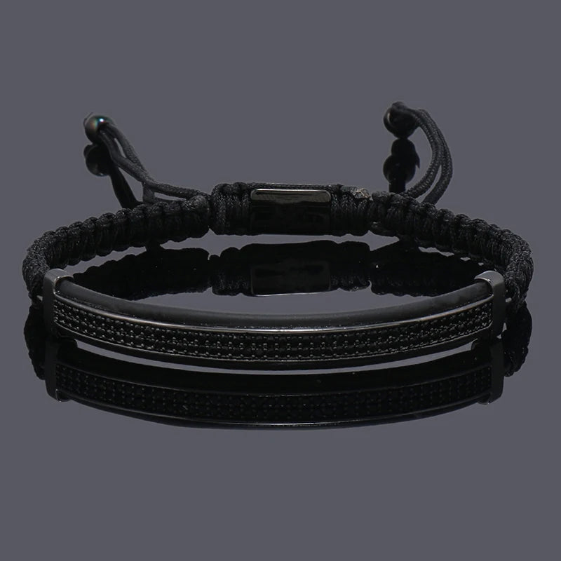 Pulsera Trenzada Punk CZ | Hecha a Mano | Darez Wear