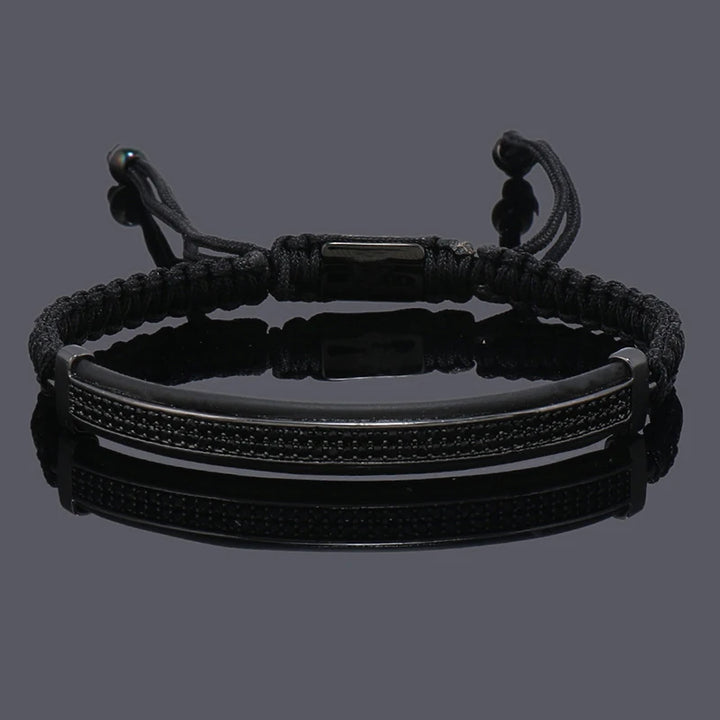 Pulsera Trenzada Punk CZ | Hecha a Mano | Darez Wear
