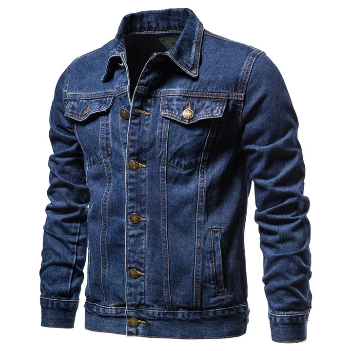 Chaqueta Vaquera Hombre — Slim Fit Moto Vintage