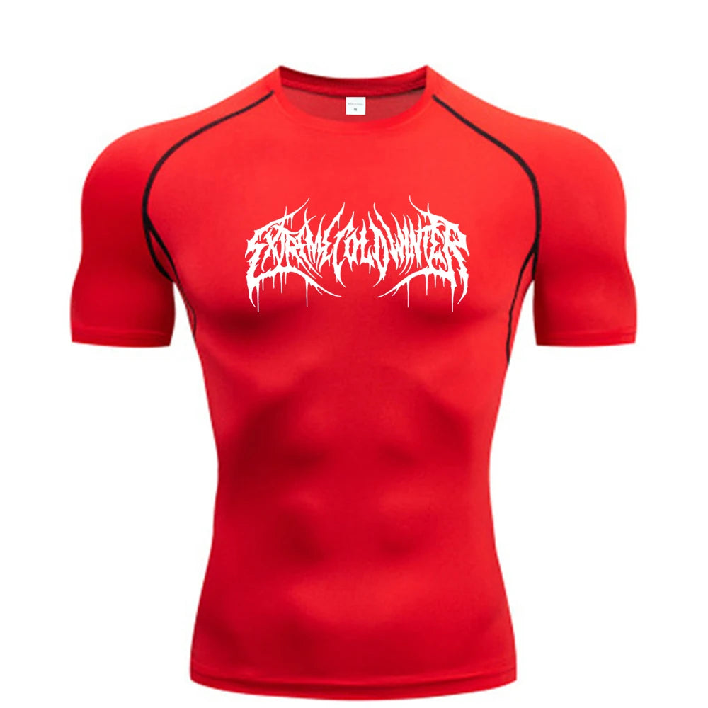 Camiseta de Compresión para Fitness y Gimnasio | Manga Corta