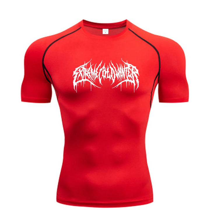 Camiseta de Compresión para Fitness y Gimnasio | Manga Corta