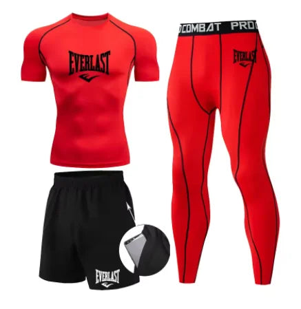Conjunto Compresión Rashguard Hombre — Fitness &amp; Running
