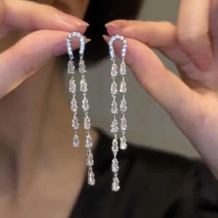 Pendientes Geométricos Circonia Cúbica