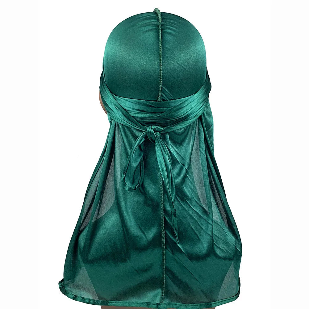Durag de Seda Hombre — Cola Larga Transpirable