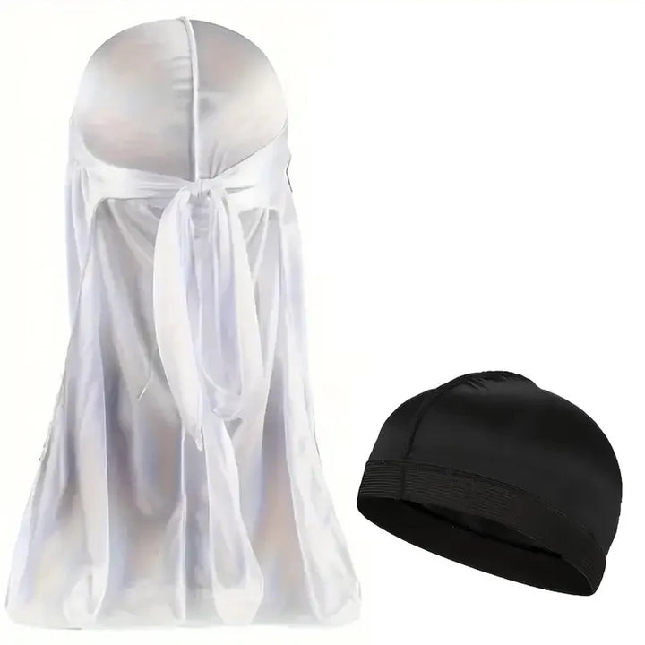 Durag de Seda Hombre — Cola Larga Transpirable