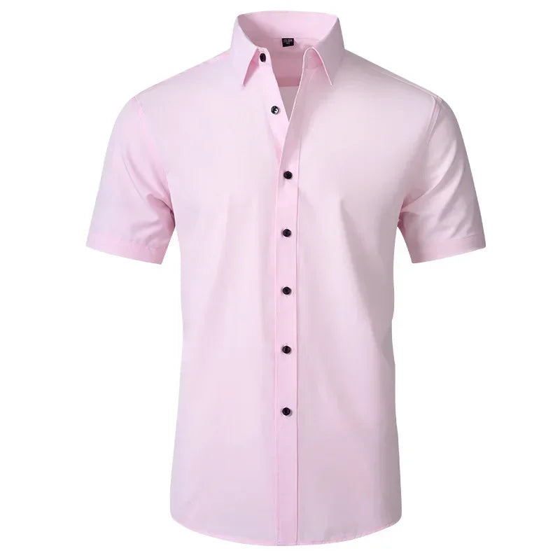 Camisa Elástica Hombre — Sin Planchado Multicolor