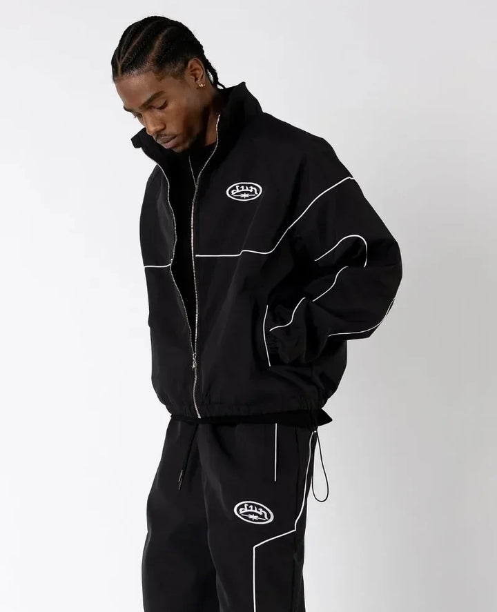Conjunto Gótico Y2K | Hoodie + Pantalón | Rock Hip Hop | Darez Wear