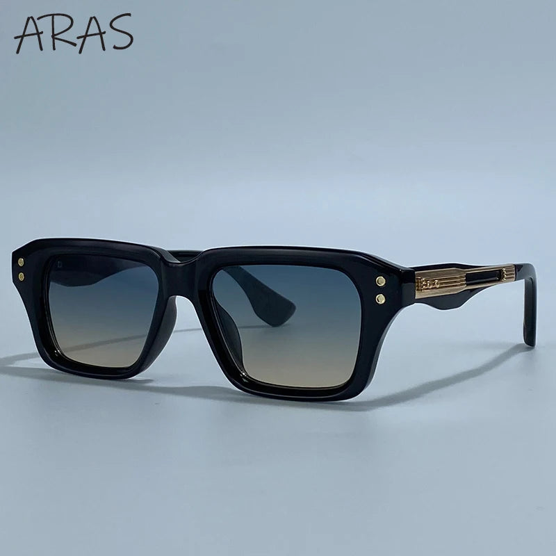 Gafas de Sol Cuadradas Polarizadas Hombre — UV400 Steampunk