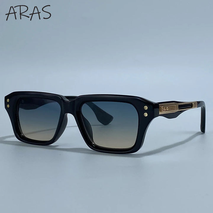 Gafas de Sol Cuadradas Polarizadas Hombre — UV400 Steampunk