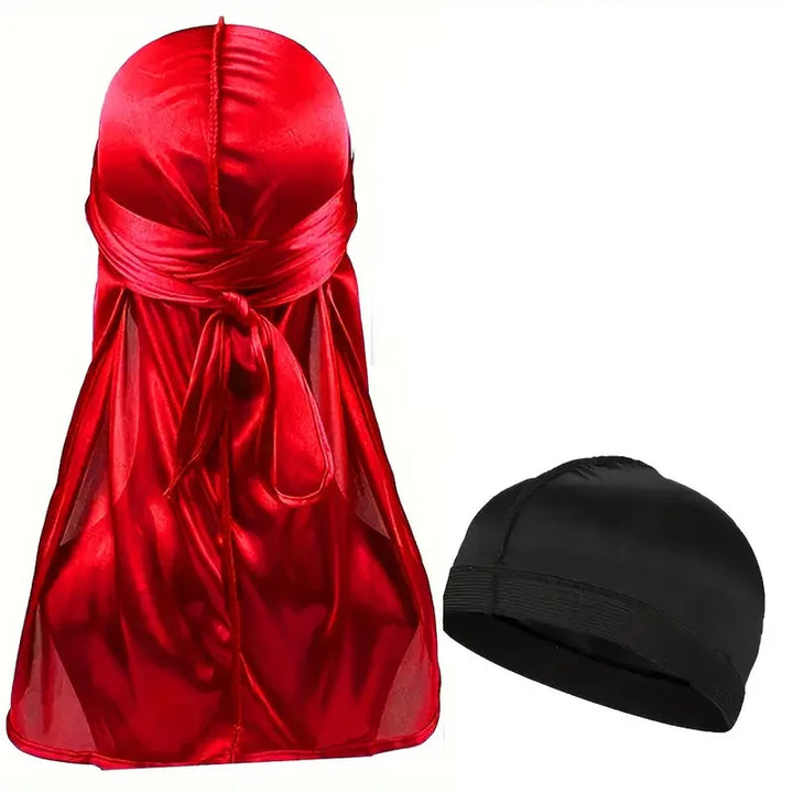 Durag de Seda Hombre — Cola Larga Transpirable