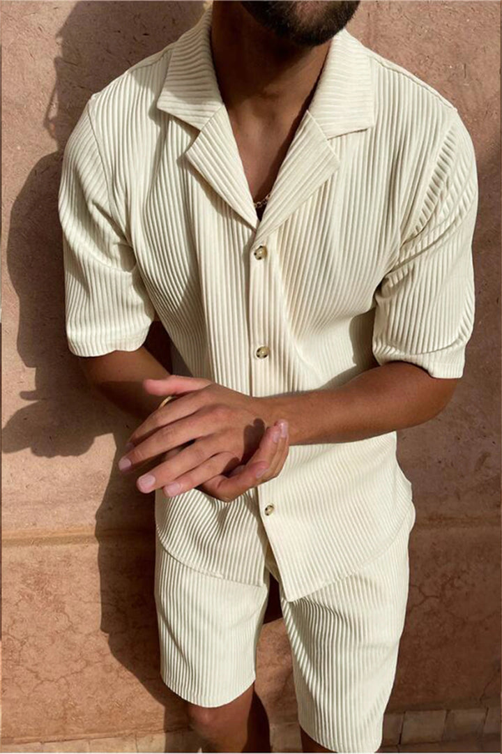 Conjunto de Pana | Camisa de Manga y Short Elástico