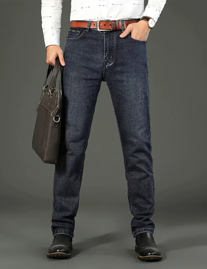 Jeans Casual Hombre — Corte Recto Elástico