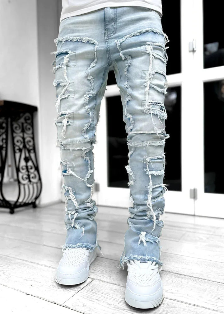Jeans Rotos Hombre — Estilo Hip Hop