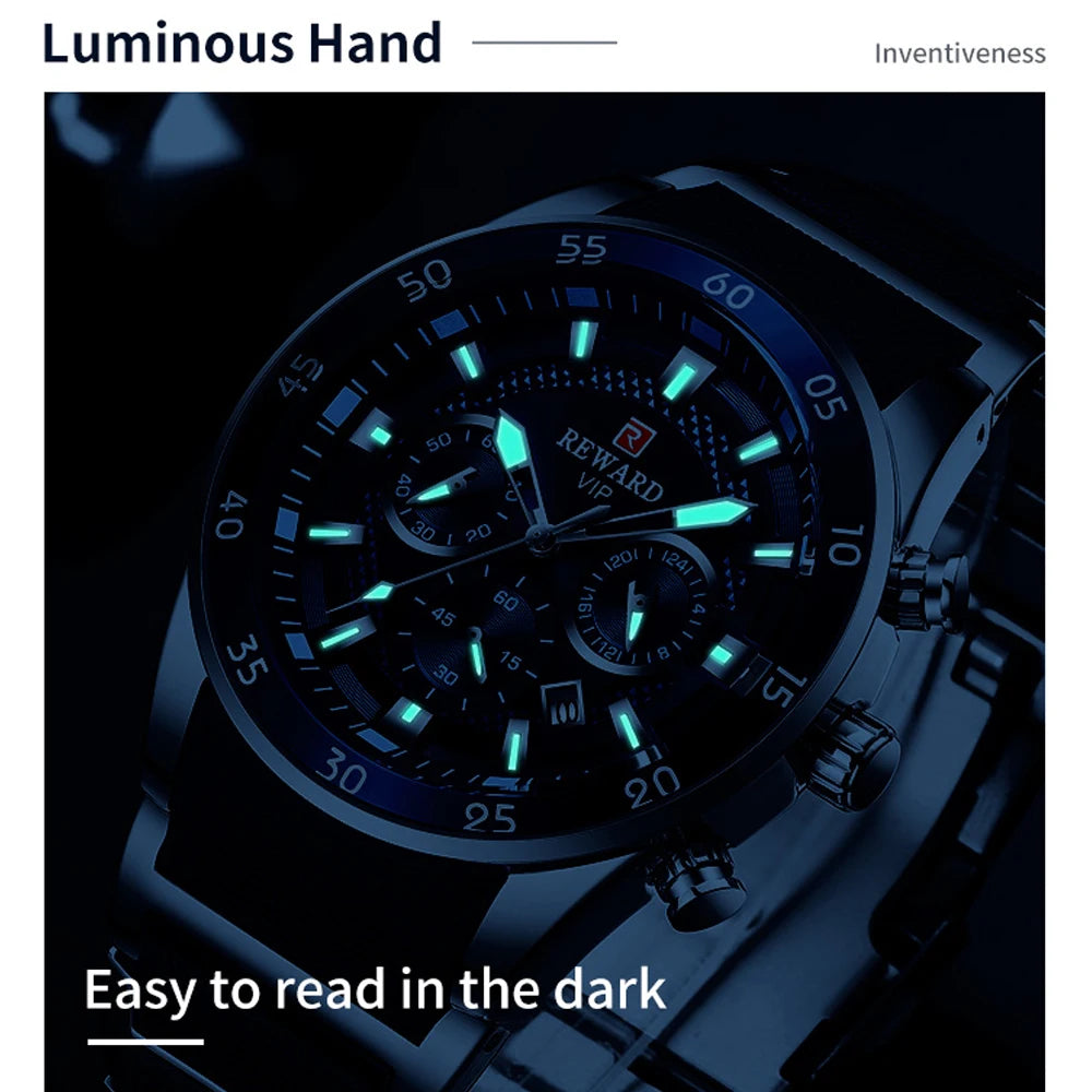 Reloj REWARD — Cronógrafo de Lujo para Hombre