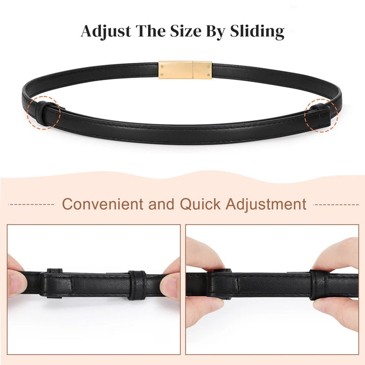 Cinturón de cuero genuino de alta calidad para mujer, nueva marca de moda, cinturones de 1,8 cm de ancho, hebilla de bloqueo dorada, vestido, pantalones vaqueros, suéter, cinturón para mujer
