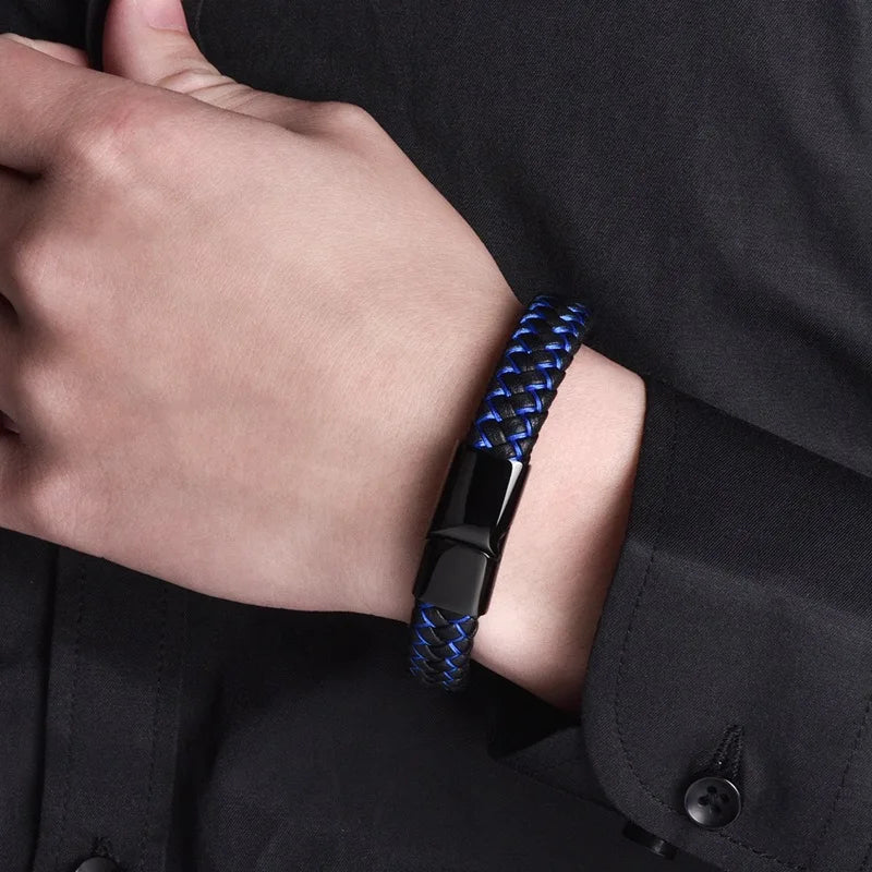 Pulsera Médica de Acero Inoxidable — Identificación de Emergencia