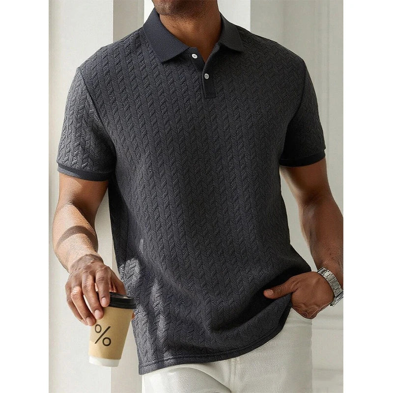 Polo Transpirable de Manga Corta para Hombre