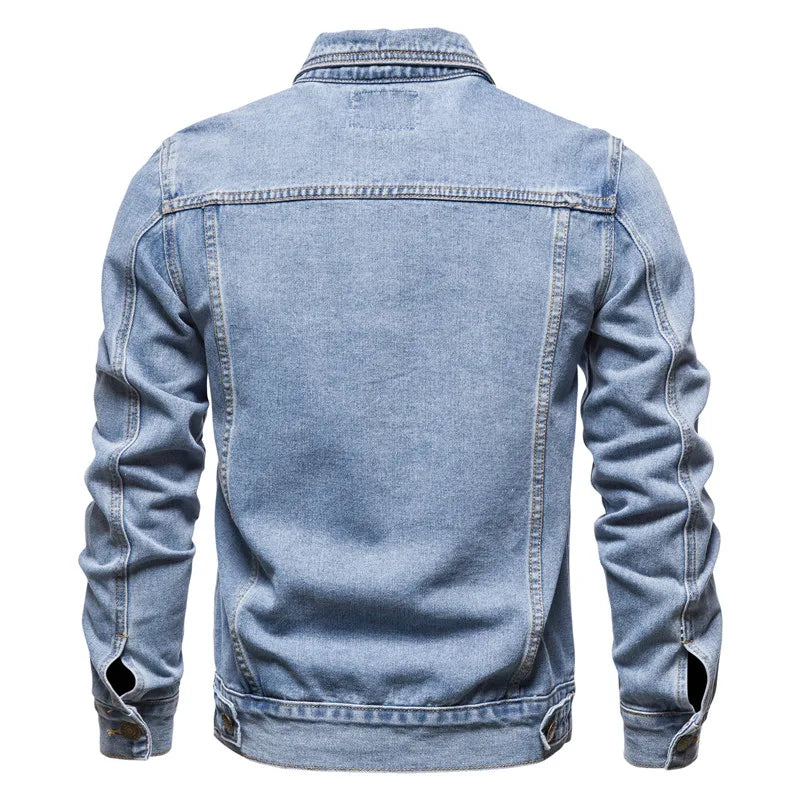 Chaqueta Vaquera Hombre — Slim Fit Moto Vintage